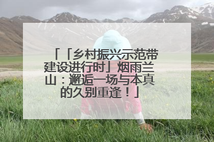 「乡村振兴示范带建设进行时」烟雨兰山：邂逅一场与本真的久别重逢！