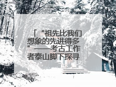 “祖先比我们想象的先进得多”——考古工作者泰山脚下探寻中华文明起源