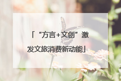 “方言+文创”激发文旅消费新动能