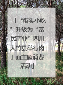 “街头小吃”升级为“富民产业”四川大竹县举行肉丁面主题消费活动