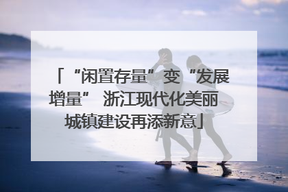 “闲置存量”变“发展增量” 浙江现代化美丽城镇建设再添新意