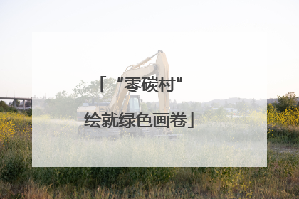 “零碳村” 绘就绿色画卷