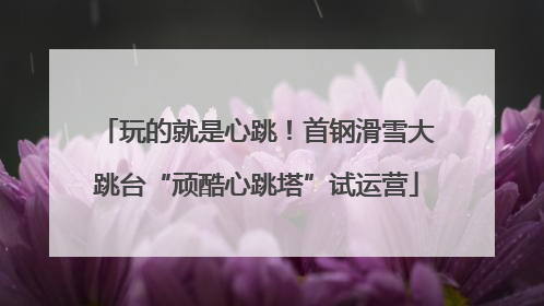 玩的就是心跳！首钢滑雪大跳台“顽酷心跳塔”试运营