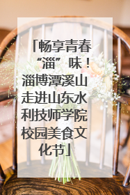 畅享青春“淄”味！淄博潭溪山走进山东水利技师学院校园美食文化节