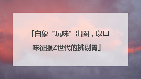 白象“玩味”出圈，以口味征服Z世代的挑剔胃