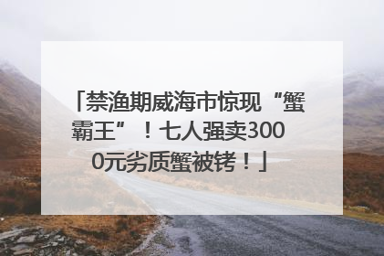 禁渔期威海市惊现“蟹霸王”！七人强卖3000元劣质蟹被铐！