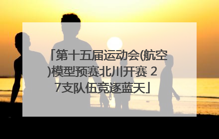 第十五届运动会(航空)模型预赛北川开赛 27支队伍竞逐蓝天
