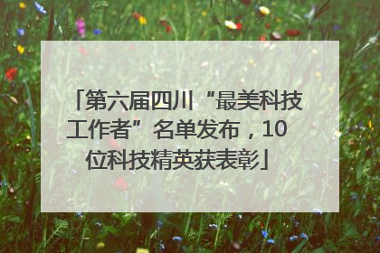 第六届四川“最美科技工作者”名单发布，10位科技精英获表彰