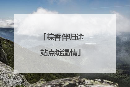 粽香伴归途 站点绽温情