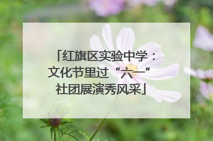 红旗区实验中学：文化节里过“六一” 社团展演秀风采