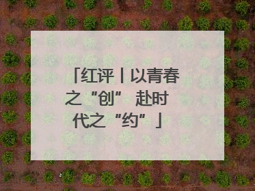 红评丨以青春之“创” 赴时代之“约”
