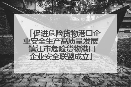 促进危险货物港口企业安全生产高质量发展 镇江市危险货物港口企业安全联盟成立