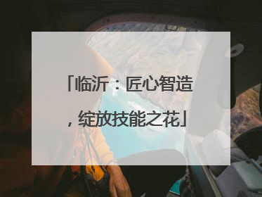 临沂：匠心智造，绽放技能之花