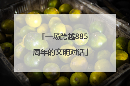 一场跨越885周年的文明对话