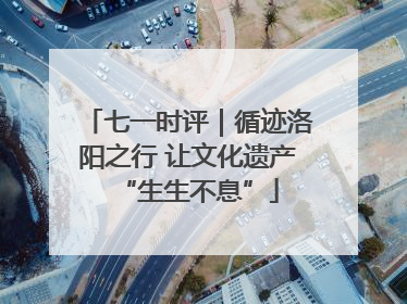 七一时评｜循迹洛阳之行 让文化遗产“生生不息”