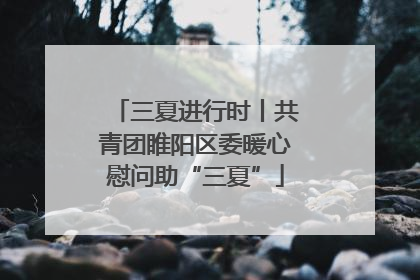 三夏进行时丨共青团睢阳区委暖心慰问助“三夏”