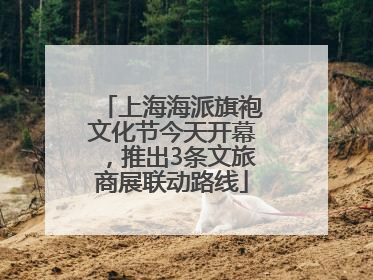 上海海派旗袍文化节今天开幕，推出3条文旅商展联动路线