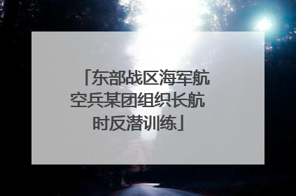 东部战区海军航空兵某团组织长航时反潜训练