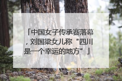 中国女子传承赛落幕，刘国梁女儿称“四川是一个幸运的地方”
