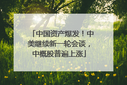 中国资产爆发！中美继续新一轮会谈，中概股普遍上涨