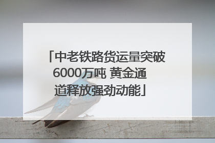 中老铁路货运量突破6000万吨 黄金通道释放强劲动能