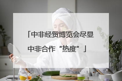 中非经贸博览会尽显中非合作“热度”