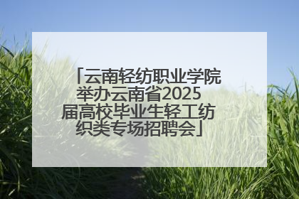 云南轻纺职业学院举办云南省2025届高校毕业生轻工纺织类专场招聘会