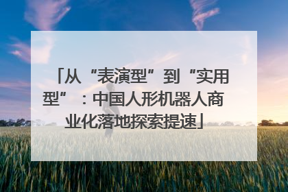 从“表演型”到“实用型”：中国人形机器人商业化落地探索提速