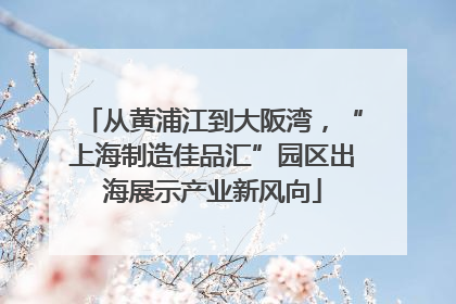 从黄浦江到大阪湾，“上海制造佳品汇”园区出海展示产业新风向