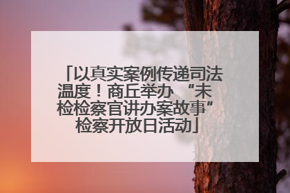 以真实案例传递司法温度！商丘举办 “未检检察官讲办案故事” 检察开放日活动