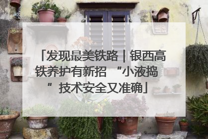 发现最美铁路｜银西高铁养护有新招 “小液捣”技术安全又准确