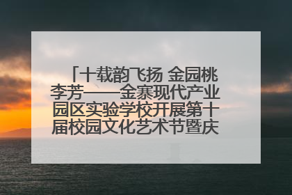 十载韵飞扬 金园桃李芳——金寨现代产业园区实验学校开展第十届校园文化艺术节暨庆“六一”系列活动