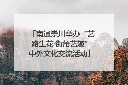 南通崇川举办“艺路生花·街角艺趣”中外文化交流活动