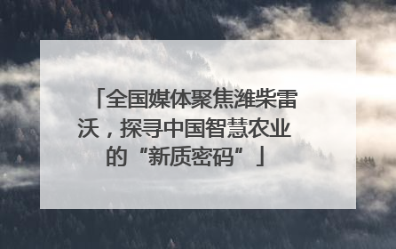 全国媒体聚焦潍柴雷沃，探寻中国智慧农业的“新质密码”