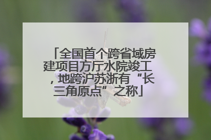 全国首个跨省域房建项目方厅水院竣工，地跨沪苏浙有“长三角原点”之称