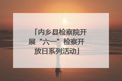内乡县检察院开展“六一”检察开放日系列活动