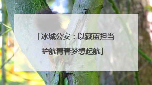 冰城公安：以藏蓝担当 护航青春梦想起航