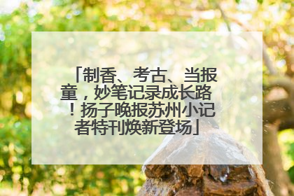 制香、考古、当报童，妙笔记录成长路！扬子晚报苏州小记者特刊焕新登场
