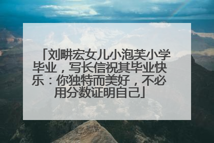 刘畊宏女儿小泡芙小学毕业，写长信祝其毕业快乐：你独特而美好，不必用分数证明自己