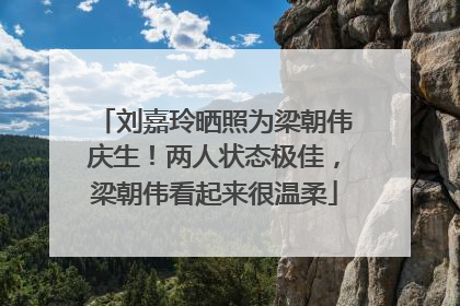 刘嘉玲晒照为梁朝伟庆生！两人状态极佳，梁朝伟看起来很温柔