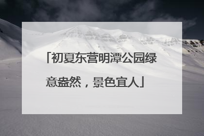 初夏东营明潭公园绿意盎然，景色宜人