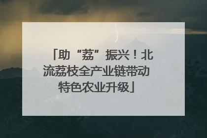 助“荔”振兴！北流荔枝全产业链带动特色农业升级