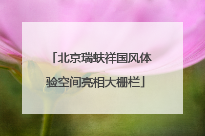 北京瑞蚨祥国风体验空间亮相大栅栏