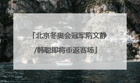 北京冬奥会冠军隋文静/韩聪即将重返赛场
