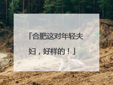 合肥这对年轻夫妇，好样的！
