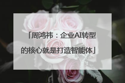 周鸿祎：企业AI转型的核心就是打造智能体