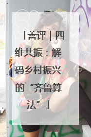 善评｜四维共振：解码乡村振兴的“齐鲁算法”