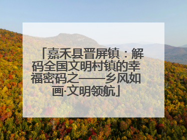 嘉禾县晋屏镇：解码全国文明村镇的幸福密码之——乡风如画·文明领航