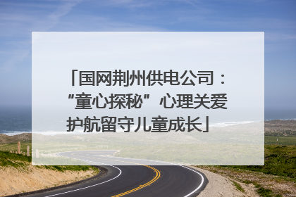 国网荆州供电公司：“童心探秘”心理关爱护航留守儿童成长