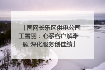 国网长乐区供电公司王雪羽：心系客户解难题 深化服务创佳绩